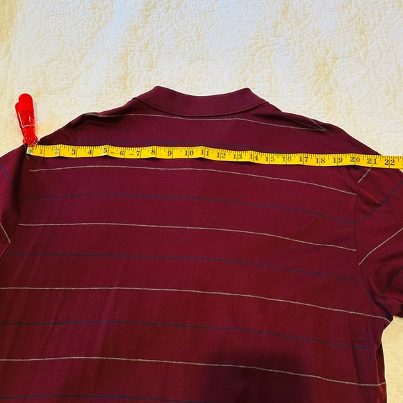 POLO RALPH LAUREN 100% Pima Cotton Maroon Striped Polo | super soft! - Picture 5 of 7
